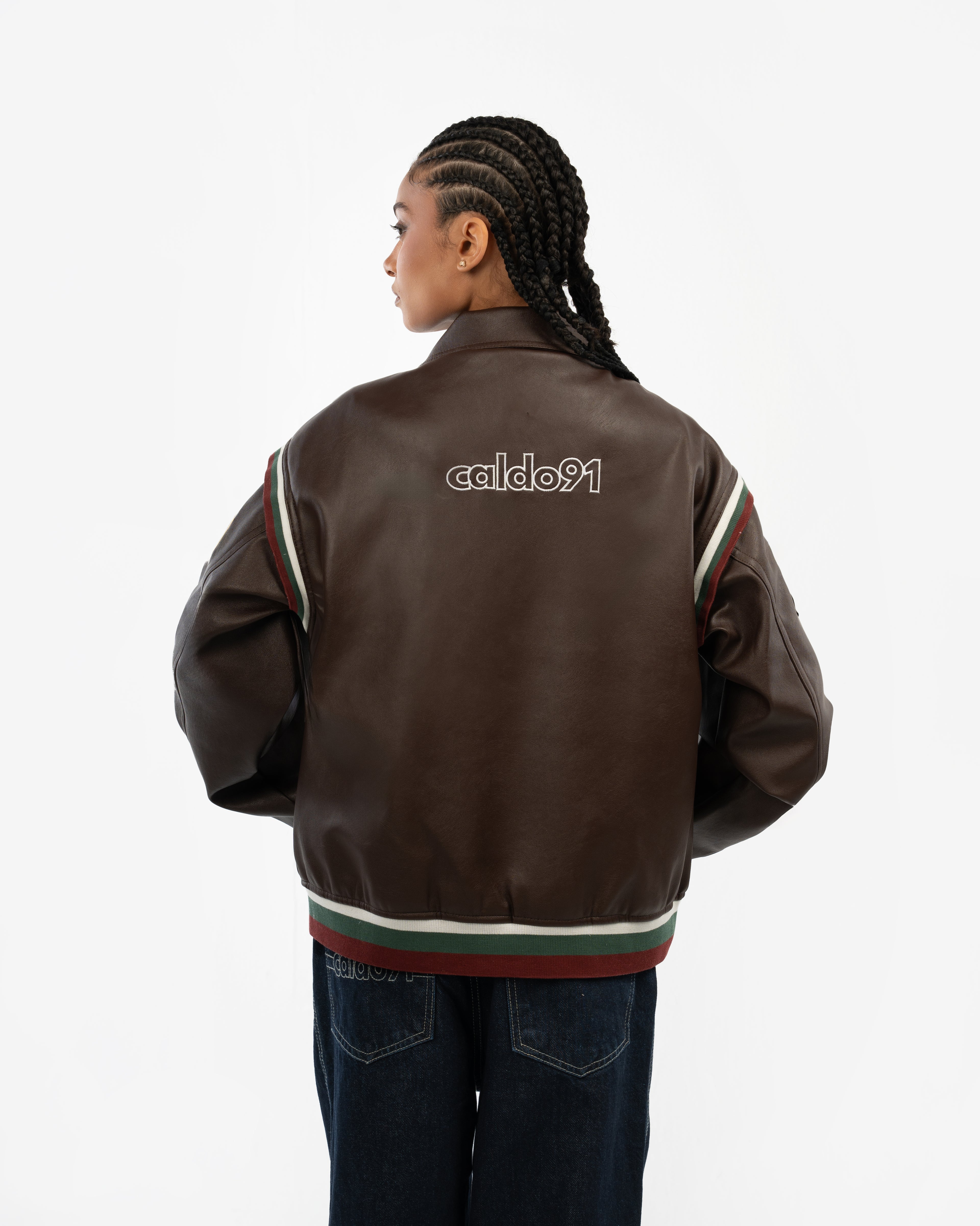 BROWN BIKER JACKET