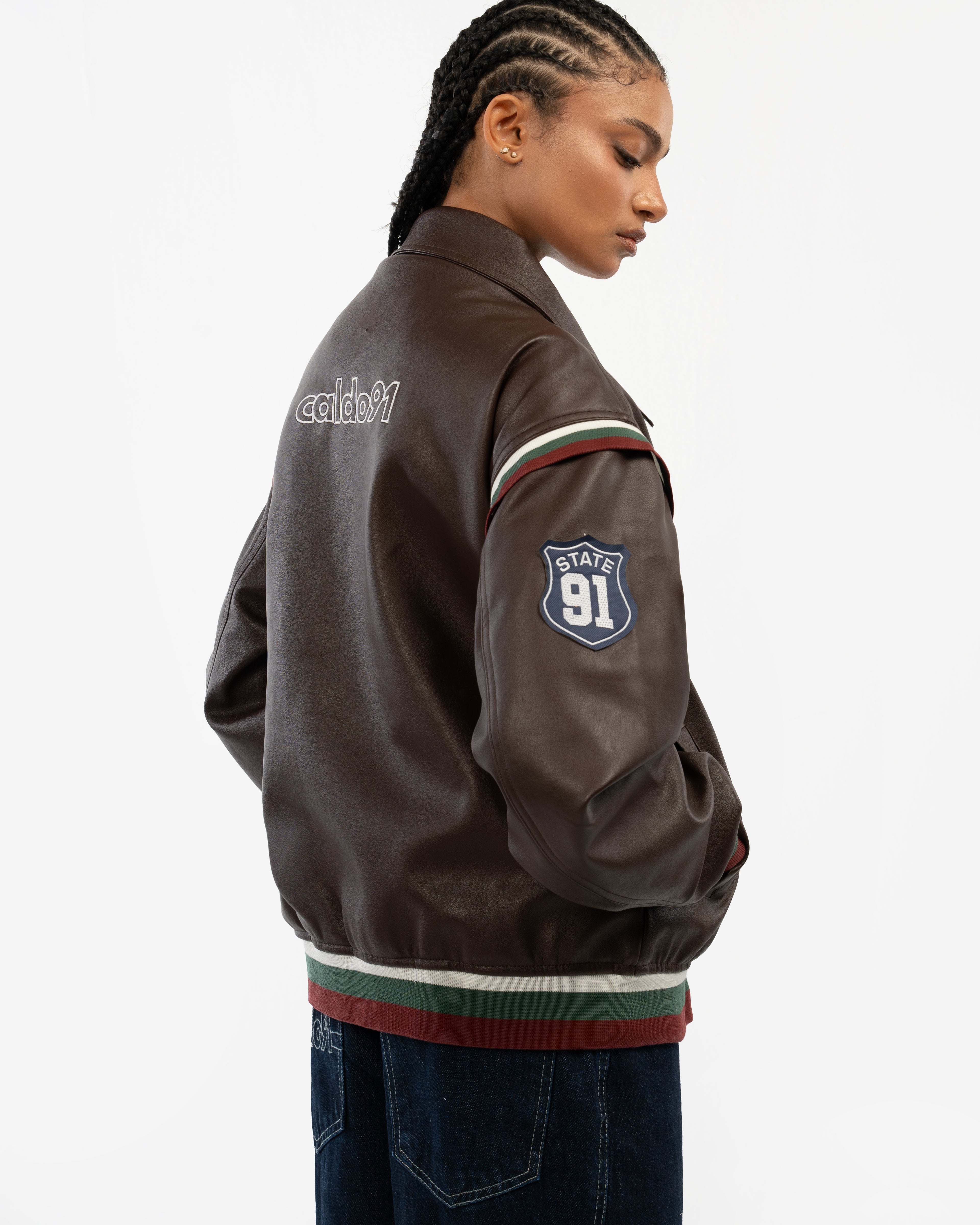 BROWN BIKER JACKET