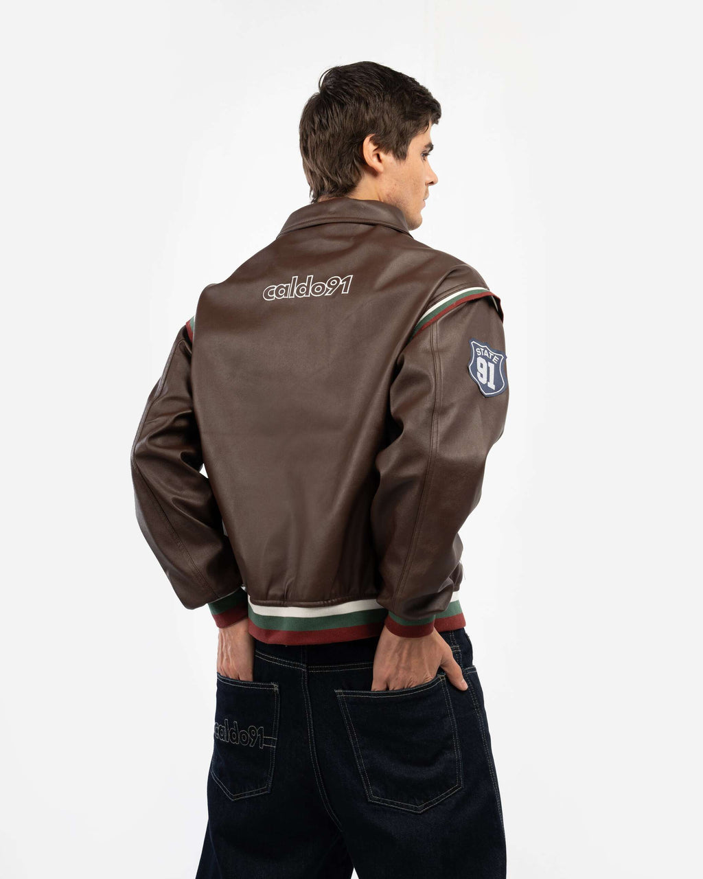 BROWN BIKER JACKET