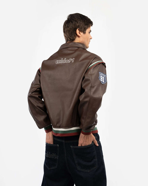 BROWN BIKER JACKET